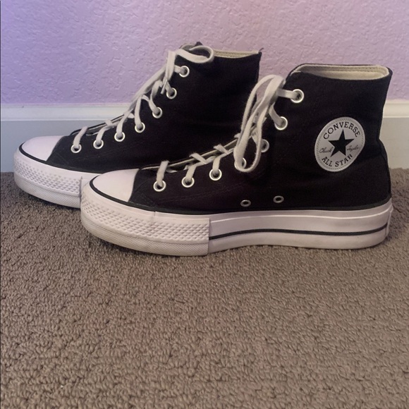 Black converse high tops! - Picture 2 of 7
